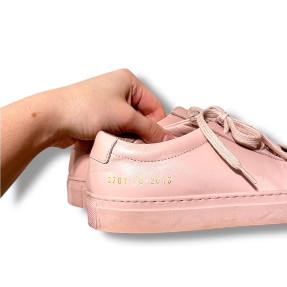 Common Projects Italy Achilles Blush Pink Women's Leather Sneakers Size 35 - Picture 5 of 11